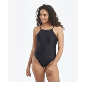 NEW Summersalt 4 High Neck One Piece Swimsuit Black Beach Pool Minimalist